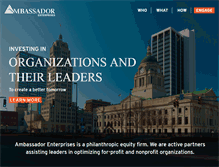 Tablet Screenshot of ambassador-enterprises.com
